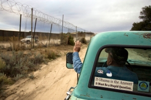 Rancher along US/Mexico border in Campo, CA.